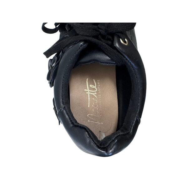 "NANETTE LEPORE" WINSLET, 8, Leather Sneakers, 3-D Flower,Fairy,Whimsygoth, - Picture 10 of 13
